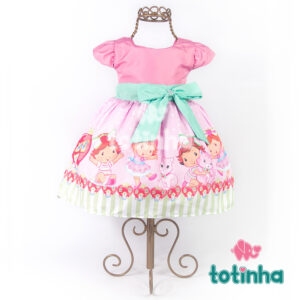 Vestido Moranguinho Baby Rosa