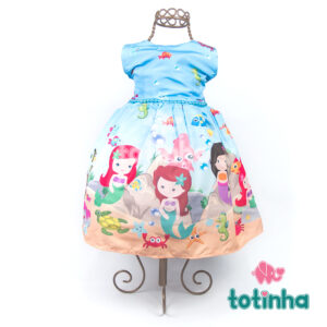 Vestido Fundo do Mar