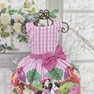 Vestido Fazendinha quadriculado
